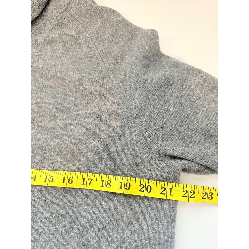 J Crew Mens Shawl Collar Cardigan  Lambswool Gray Grandpacore Sz Med Button - Picture 7 of 12